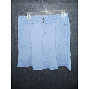 Mountain Hard‎ Wear Skirt Women's 4 Light Blue Check Outdoor Hiking Sports Skirt